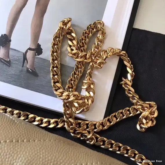 Tony Luxuries MATELASSÉ WALLET YSL CHAIN CASSANDRE 0504